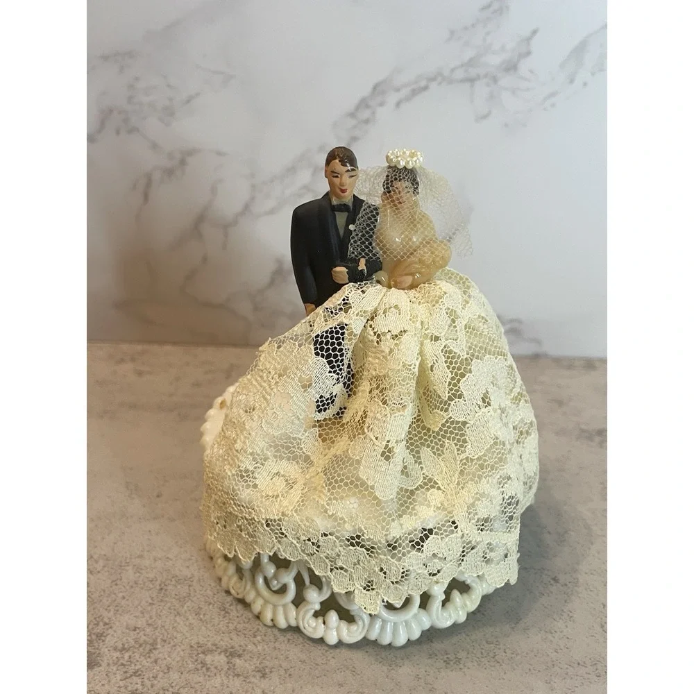 Vtg 1940s 1950s Wedding Cake Topper